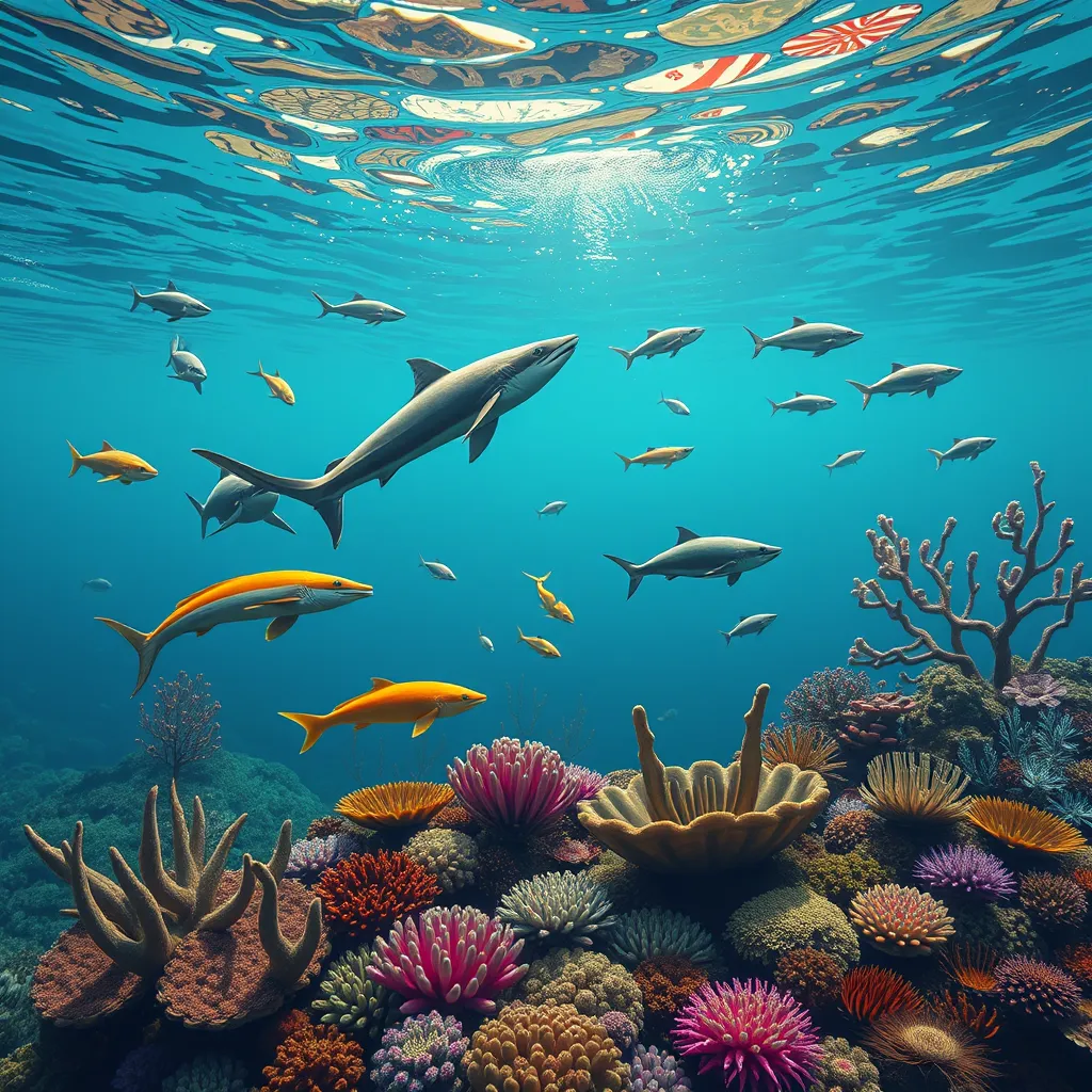 foto sobre la biodiversidad del fondo marino